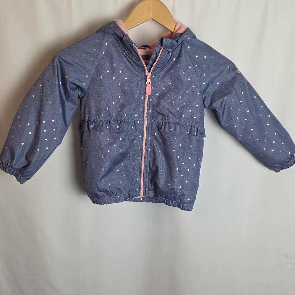 OshKosh Girls Polkadot Midweight Jacket Size 4
